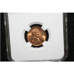 1942 Wheat Back Penny, NGC Graded MS65 RD