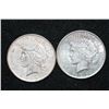 Image 1 : 1922 & 1922-D Peace $1, lot of 2