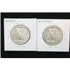 Image 2 : 1947-D Walking Liberty Half Dollar & Unreadable Date Walking Liberty Half Dollar, lot of 2