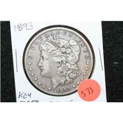 1893 Silver Morgan $1, Key Date