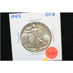 1945 Walking Liberty Half Dollar