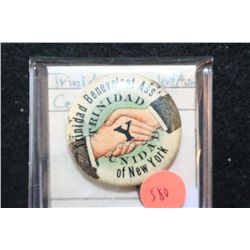 Trinidad Benevolent Assoc. Unida NY pin