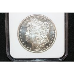 1880-S Silver Morgan $1, NGC Graded MS65