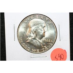 1962-D Ben Franklin Half Dollar