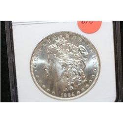1884-O Silver Morgan $1, NGC Graded MS65