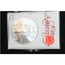 2010 Silver Eagle $1, "Happy Anniversary"