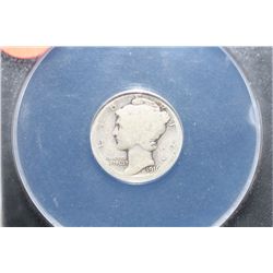 1916-D Mercury Dime, ANACS Graded AG3