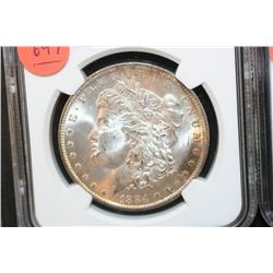 1884-O Silver Morgan $1, NGC Graded MS64