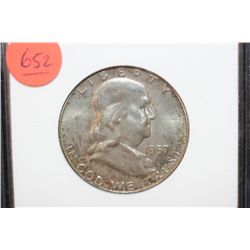 1957-D Ben Franklin Half Dollar, NGC Graded MS65
