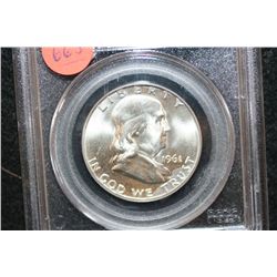1961-D Ben Franklin Half Dollar, PCGS Graded MS64