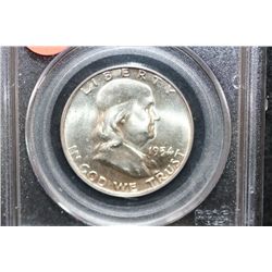 1954-D Ben Franklin Half Dollar, PCGS Graded MS64