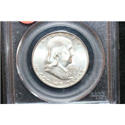 1952 Ben Franklin Half Dollar, PCGS Graded MS64