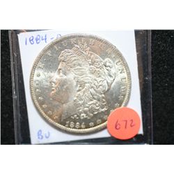 1884-O Silver Morgan $1, BU