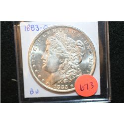 1883-O Silver Morgan $1, BU