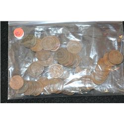 Indian Head Penny, various dates & conditions, lot of 50