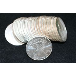 2010 Silver Eagle $1, Roll, Lot of 20