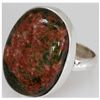 Image 1 : Natural 24.77 ctw Semi Precious .925 Sterling Ring
