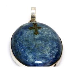 Natural 129.08 ctw Semi Precious .925 Sterling Pendant
