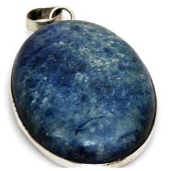 Natural 138.09 ctw Semi Precious .925 Sterling Pendant