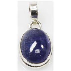 Natural 3.49g Tanzanite .925 Sterling Silver Pendant