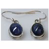 Image 1 : Natural 16.05 ctw Tanzanite .925 Sterling Earring