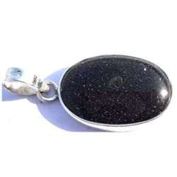 Natural 31.15 ctw Lapis .925 Sterling Pendant