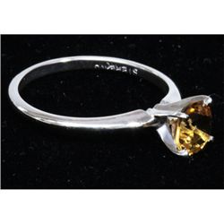 Natural 1.25ctw Citrine .925 Sterling Silver Ring