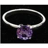 Image 1 : Natural 1ctw Amethtyst .925 Sterling Silver Ring
