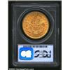 Image 2 : 1873 $20 Open 3 MS61 PCGS.  The mint luste...