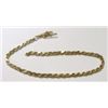 Image 1 : Solid 14K Gold Italy Bracelet *BROKEN* *BRACELETS TOTAL WEIGHT IS 1.53 GRAMS* Clasp is Stamped 14K!!