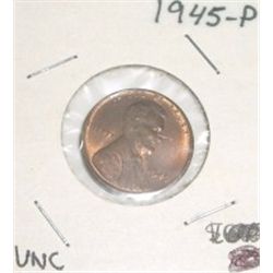 1945-P Lincoln Wheat Penny *RARE UNC HIGH GRADE*!!