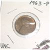 Image 1 : 1963-P Lincoln Wheat Penny *RARE UNC HIGH GRADE*!!