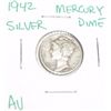 Image 1 : 1942 Mercury Silver Dime *AU HIGH GRADE - COIN OUT OF SAFE DEPOSIT BOX*!!