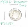 Image 1 : 1958-D Roosevelt Silver Dime *PLEASE LOOK AT PICTURE TO DETERMINE GRADE - COIN OUT OF SAFE DEPOSIT B