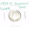 Image 1 : 1959-D Roosevelt Silver Dime *PLEASE LOOK AT PICTURE TO DETERMINE GRADE - COIN OUT OF SAFE DEPOSIT B