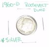 Image 1 : 1960-D Roosevelt Silver Dime *PLEASE LOOK AT PICTURE TO DETERMINE GRADE - COIN OUT OF SAFE DEPOSIT B