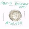 Image 1 : 1962-D Roosevelt Silver Dime *PLEASE LOOK AT PICTURE TO DETERMINE GRADE - COIN OUT OF SAFE DEPOSIT B