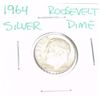Image 1 : 1964 Roosevelt Silver Dime *PLEASE LOOK AT PICTURE TO DETERMINE GRADE - COIN OUT OF SAFE DEPOSIT BOX