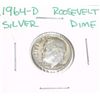Image 1 : 1964-D Roosevelt Silver Dime *PLEASE LOOK AT PICTURE TO DETERMINE GRADE - COIN OUT OF SAFE DEPOSIT B