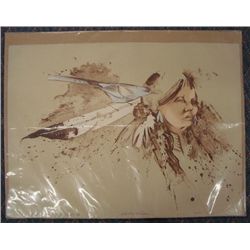 Native American Lithograph-Bert Seabourn