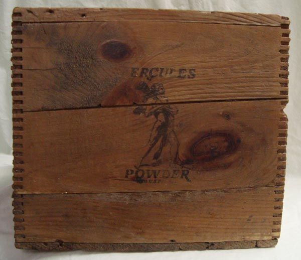 Antique Wooden Hercules Powder Explosives Box