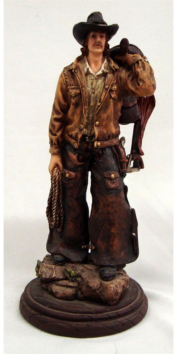 Resin Cowboy Statue