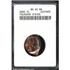 Image 1 : 2000 Lincoln Cent--Foldover Strike--MS62 R...