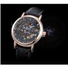 Image 1 : AK-Homme See Through Mechanical Mens Wrist Watch leathe