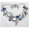 Image 2 : Superb ARTISAN BLUE NAUTILUS SHELL KYANITE TOPAZ AND ST