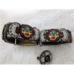 Bracelet and one earring