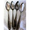 Image 1 : 4  silver plated pointed spoons