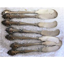 Gorham Sterling - 6 butter spreader knives