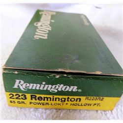 Box Remington 20 center fire High Velocity