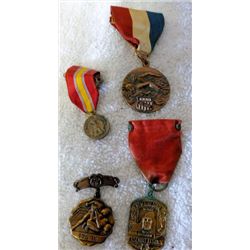 4  metals and ribbons - AAU. Age group swimming